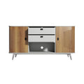 Moderne TV-kast met houtlook en laders