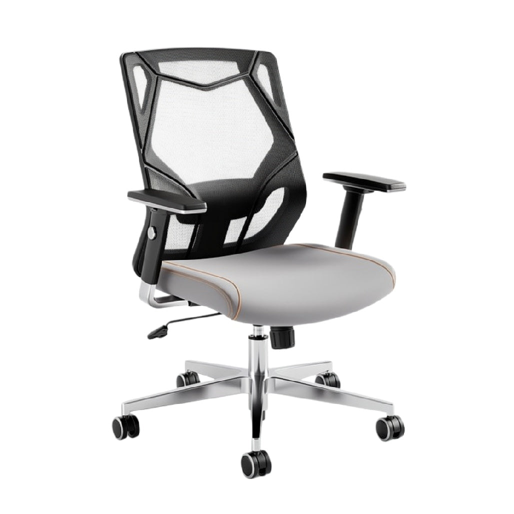 Ergonomische bureaustoel met mesh rugleuning en verstelbare armleuningen