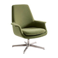Groene fauteuil met moderne uitstraling en comfortabele zitting